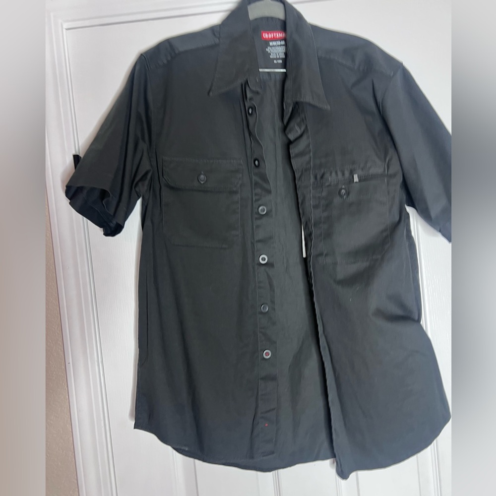 Craftsman Work Shirt - Short Sleeve - reinforced pocket - great condition - Med
